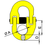 Clevis self locking hook - CLC type