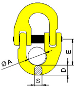 Clevis self locking hook - CLC type