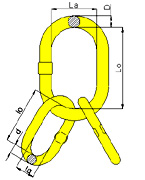 Clevis self locking hook - CLC type