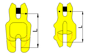 Clevis self locking hook - CLC type